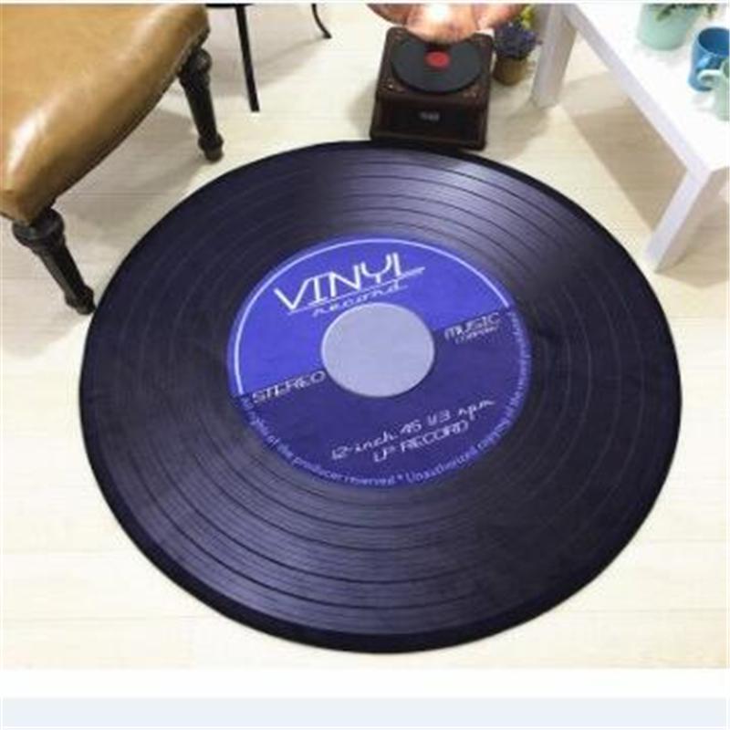 Vinyl Record CLT0910133G Round Area Rug