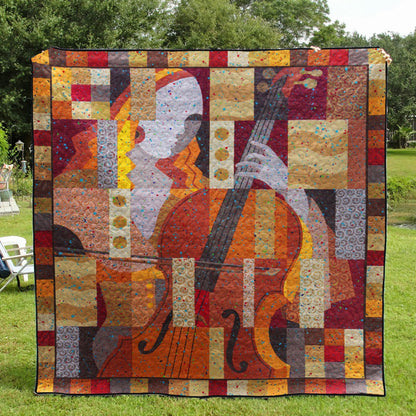 Violin TL190625 Quilt Blanket