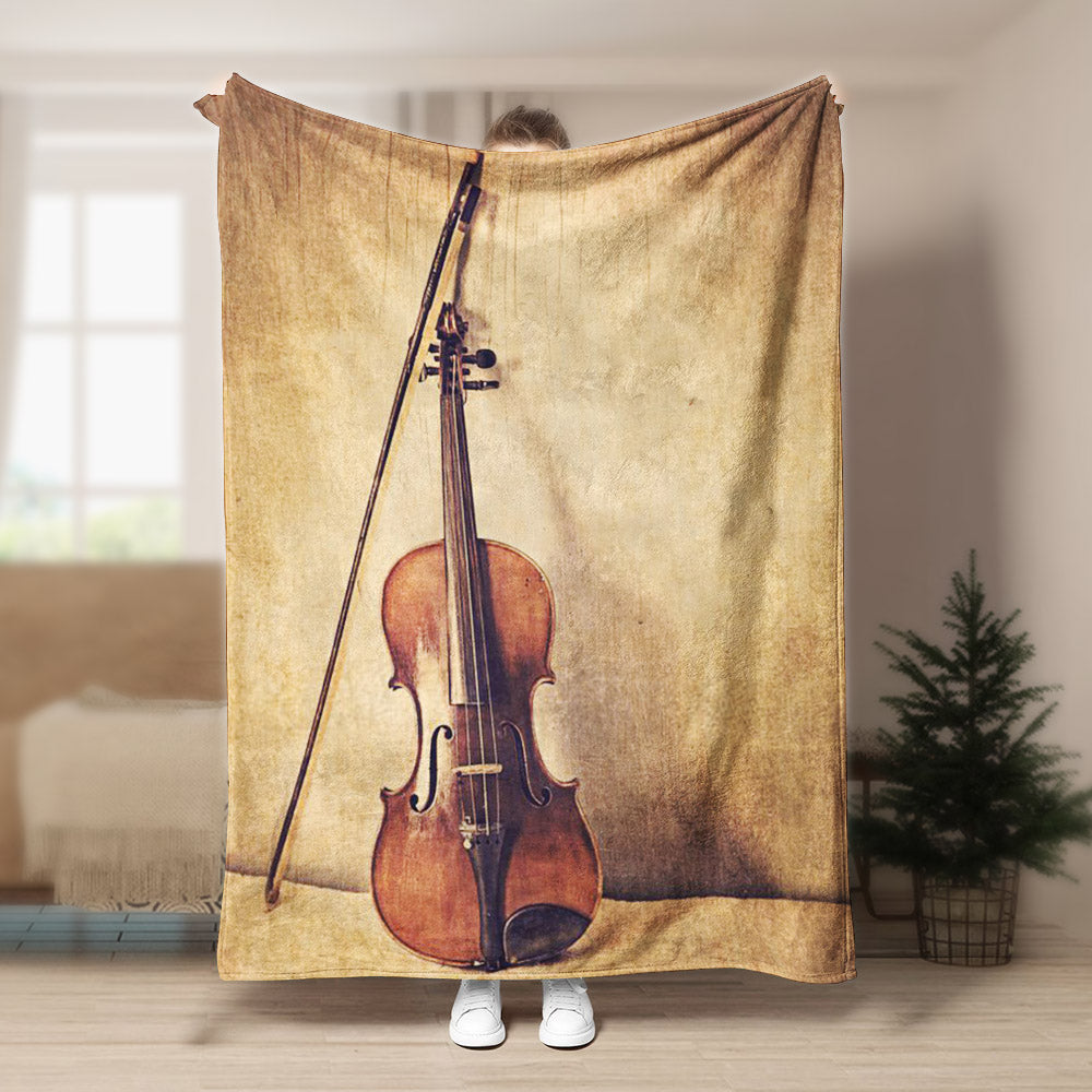 Violin HM0809168TT Sherpa Fleece Blanket