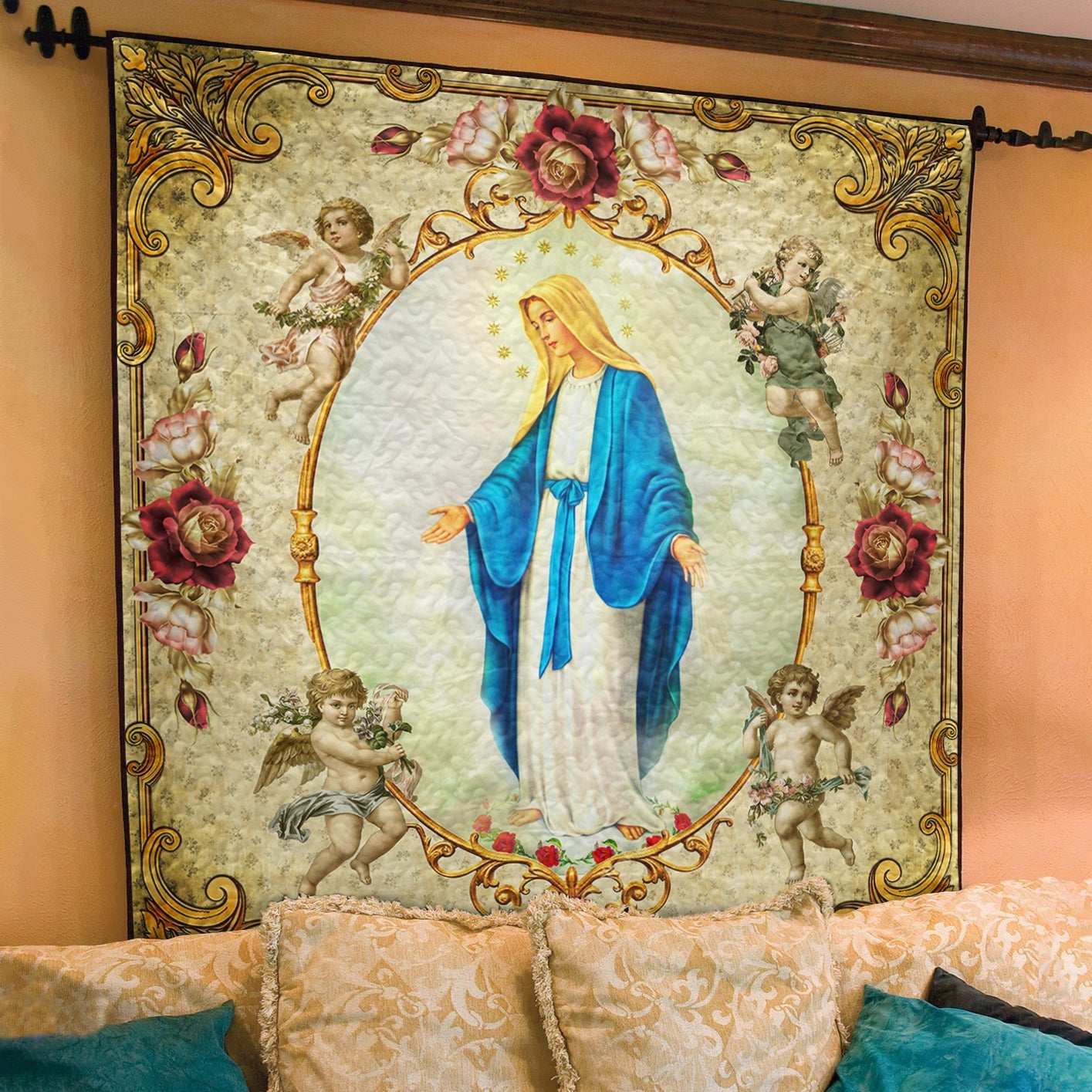 Virgin Mary Quilt Blanket TL130605Y