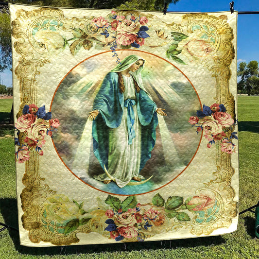 Virgin Mary Quilt Blanket HM1807001M