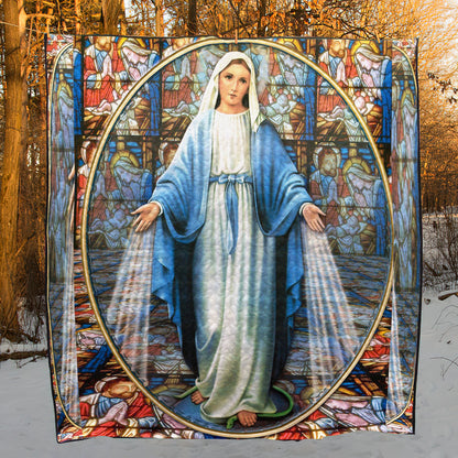 Virgin Mary Quilt Blanket HM1807002M