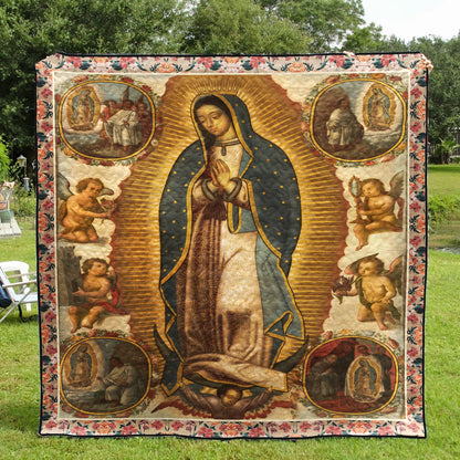 Virgin Mary Quilt Blanket HM1907001M