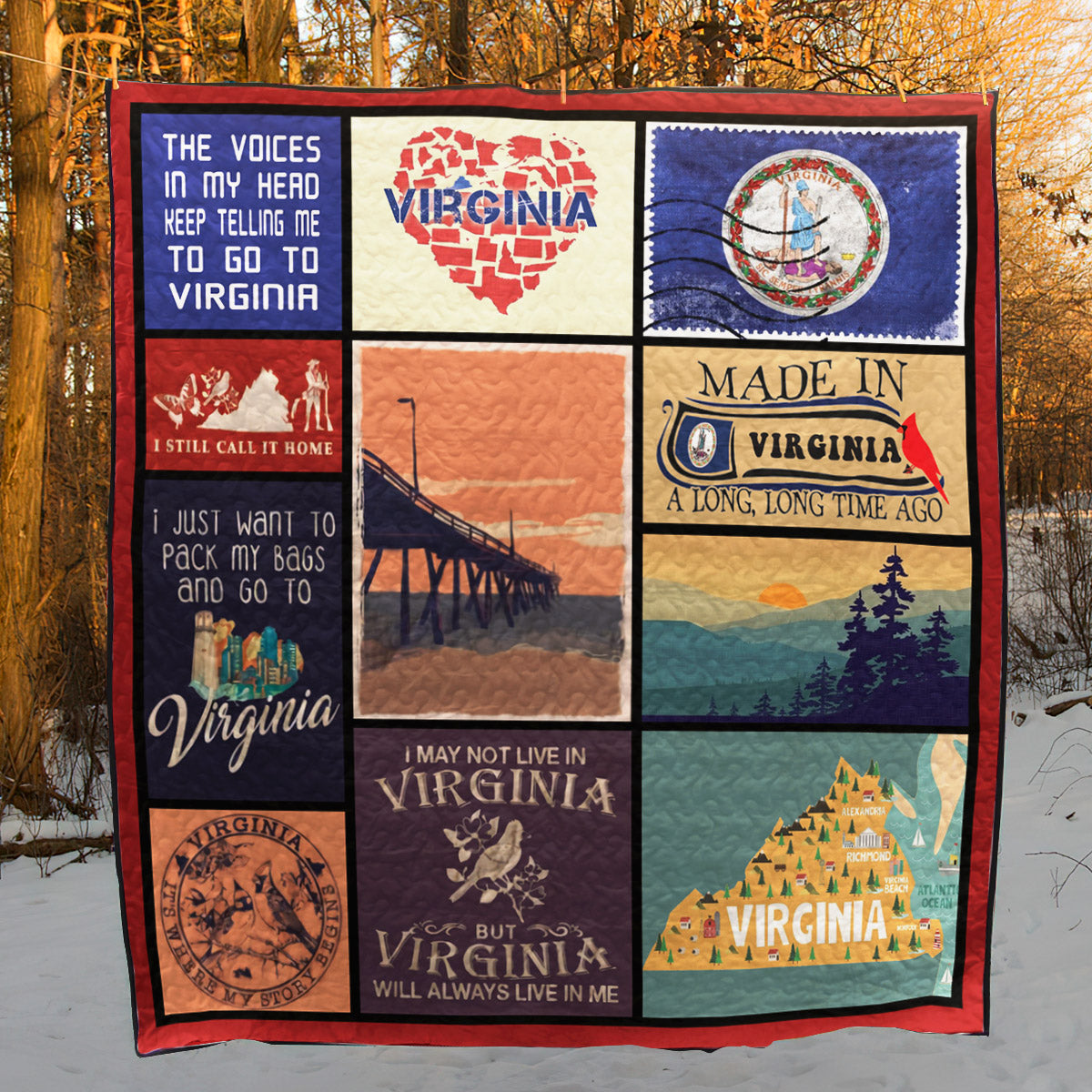 Virginia CL14100538MDQ Quilt Blanket