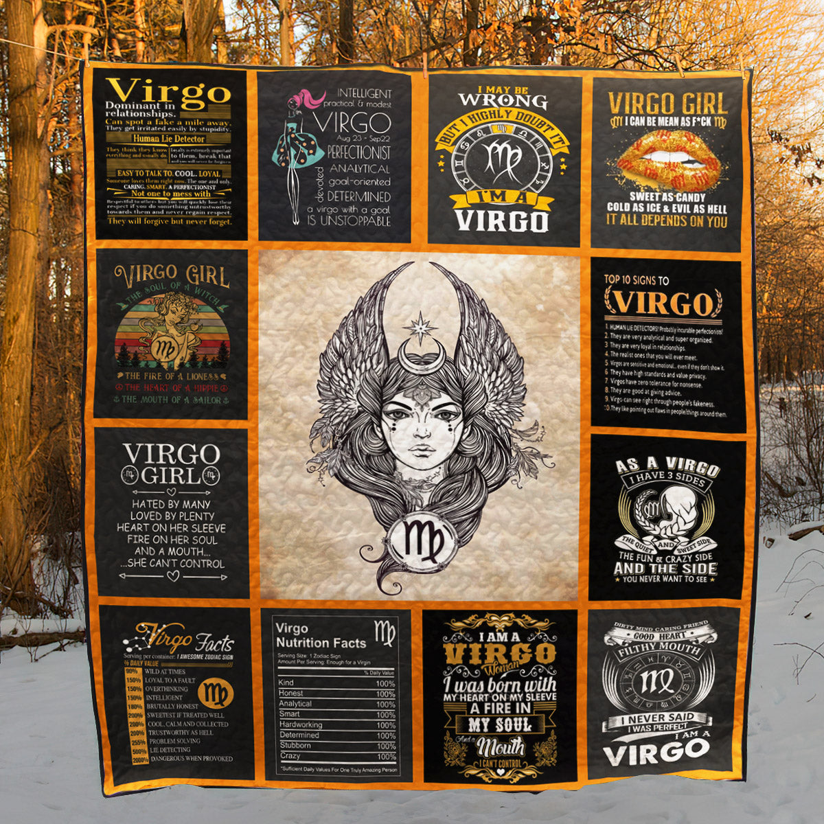 Virgo CL08110427MDQ Quilt Blanket