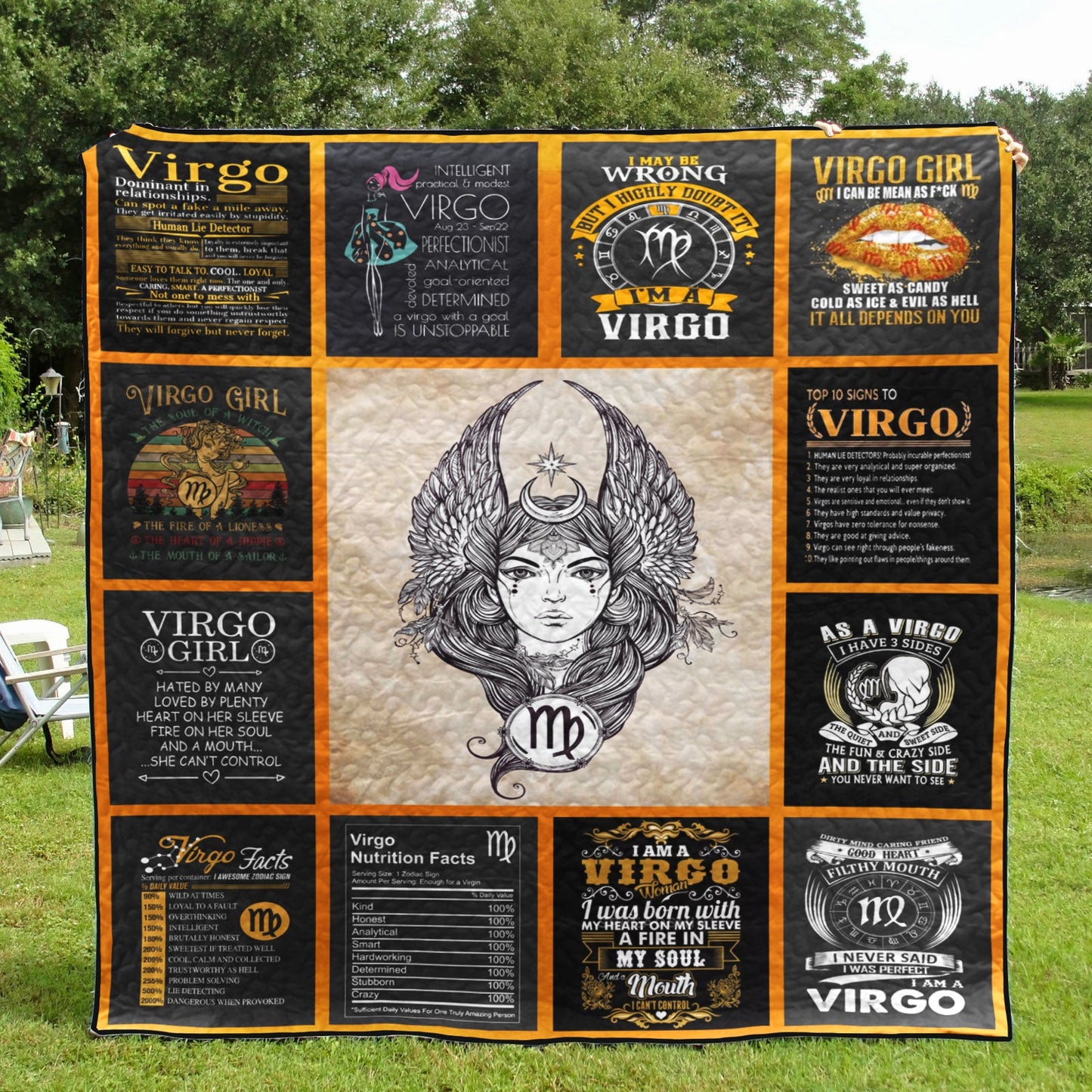 Virgo CL08110427MDQ Quilt Blanket