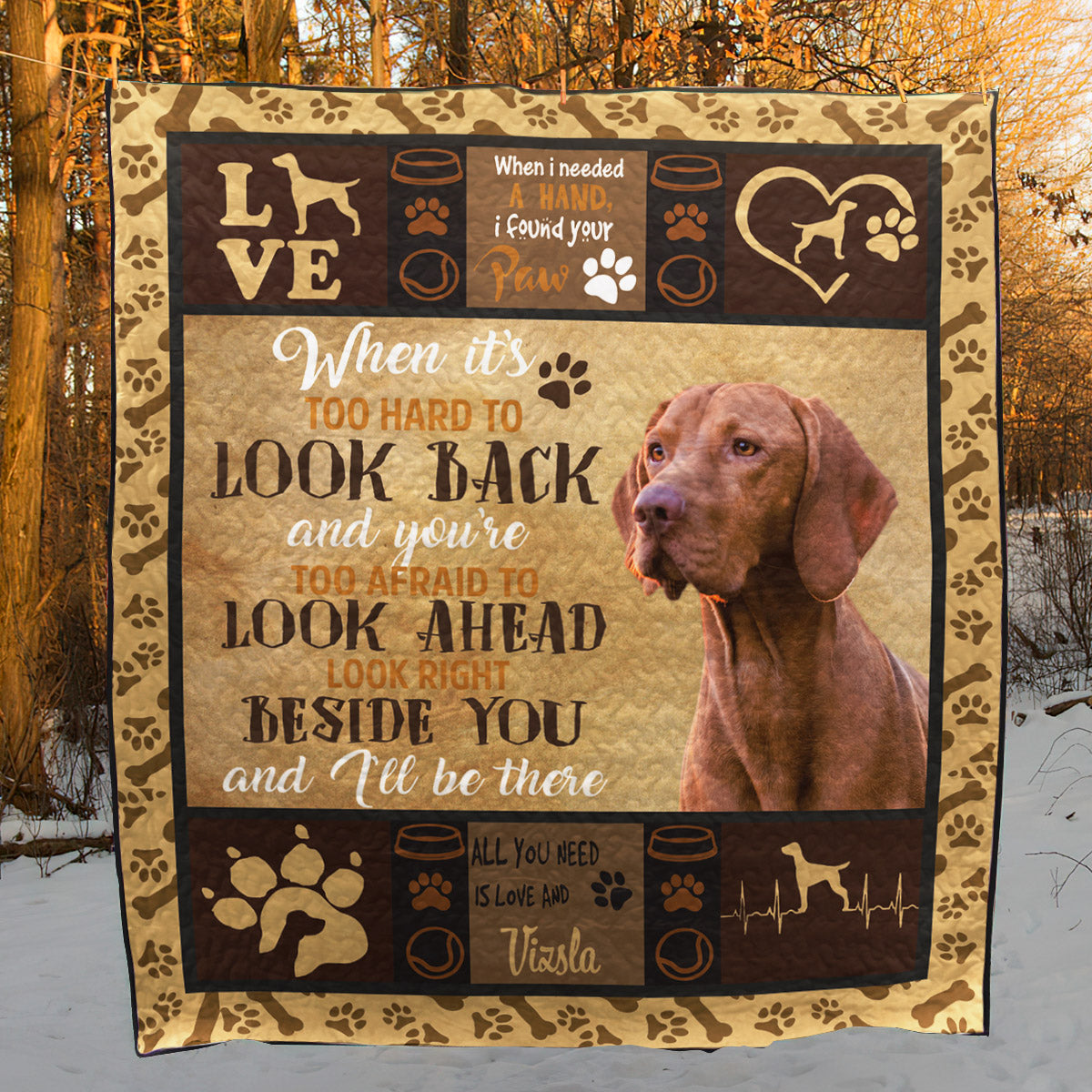 Vizsla CL09100139MDQ Quilt Blanket