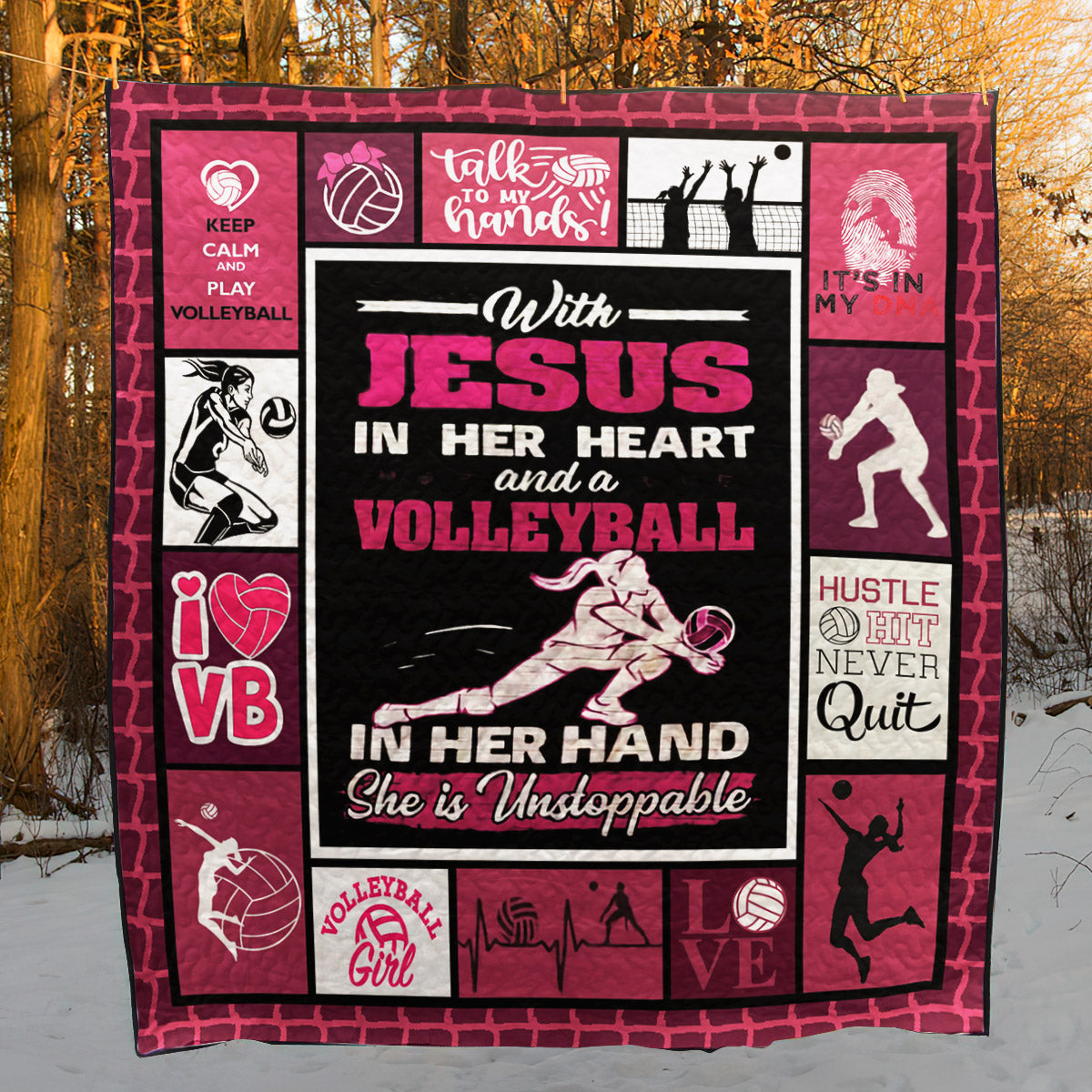 Volleyball CL15100392MDQ Quilt Blanket