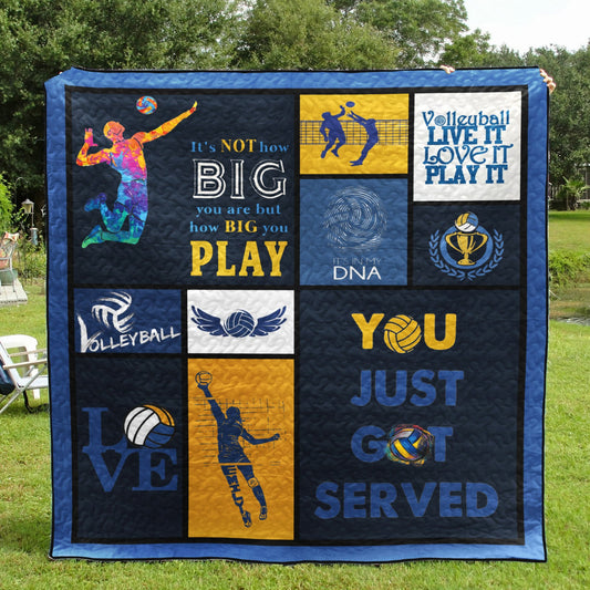 Volleyball CL15100404MDQ Quilt Blanket