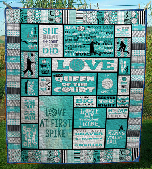 Volleyball CL28101195MDQ Quilt Blanket