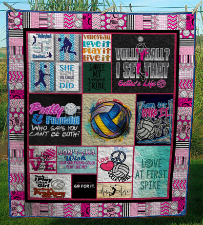 Volleyball CL28101196MDQ Quilt Blanket