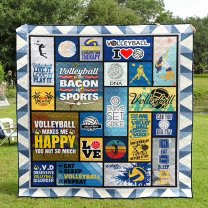 Volleyball Girl VB050637 Quilt Blanket