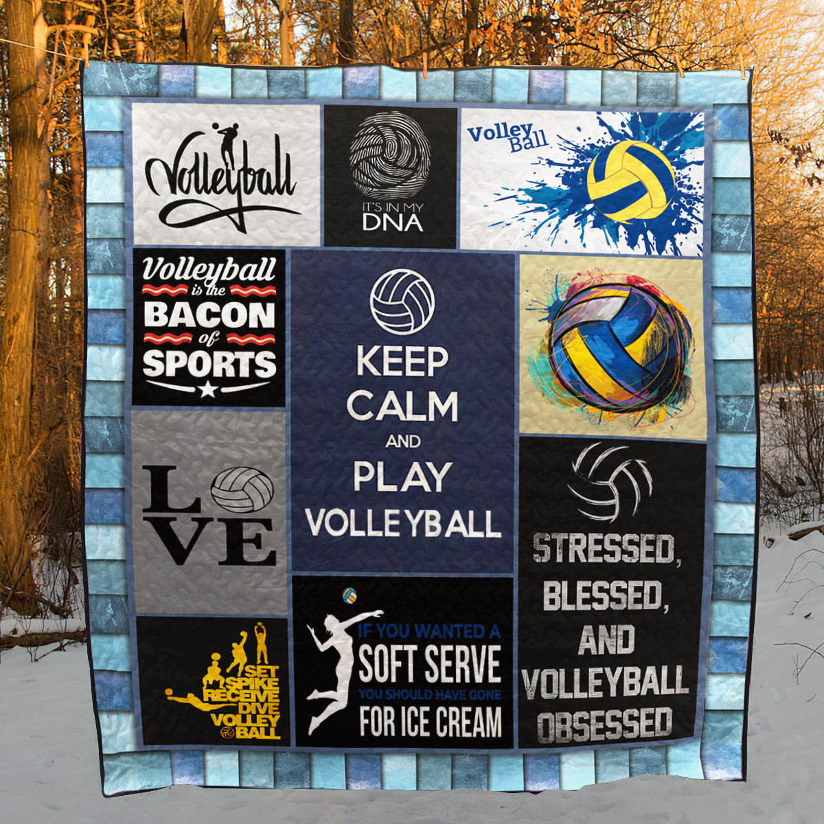 Volleyball TD13110308 Quilt Blanket