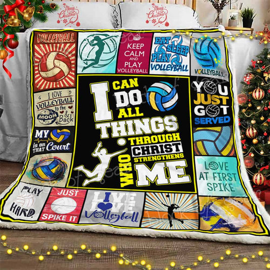 Volleyball CL11100218MDF Sherpa Fleece Blanket