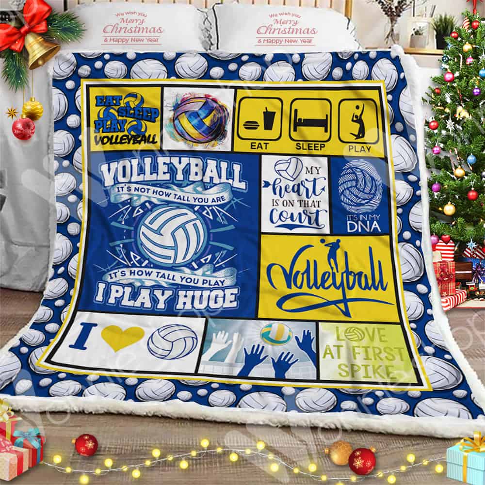 Volleyball CL11100220MDF Sherpa Fleece Blanket