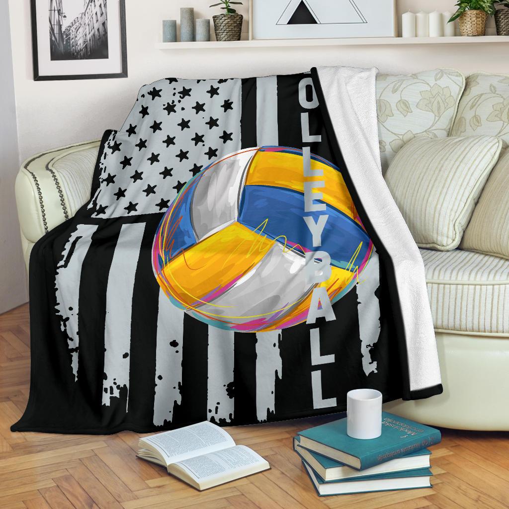 Volleyball Flag CLM2709127S Sherpa Fleece Blanket