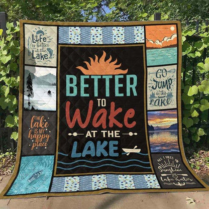 Wake At The Lake CLA31100316Q Quilt Blanket