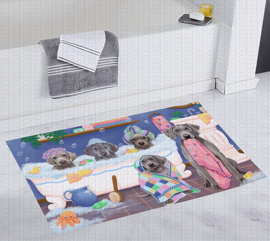 Weimaraner Bubble Bath CL20111917MDD Non-slip Door mats