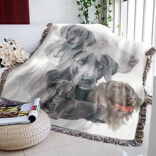 Weimaraner HM0310170S Throw Blankets For Sofa