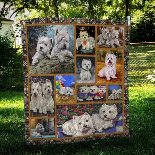 West Highland White Terrier CL10100250MDQ Quilt Blanket