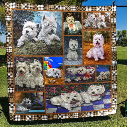 West Highland White Terrier CL10100250MDQ Quilt Blanket