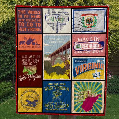 West Virginia CL14100541MDQ Quilt Blanket