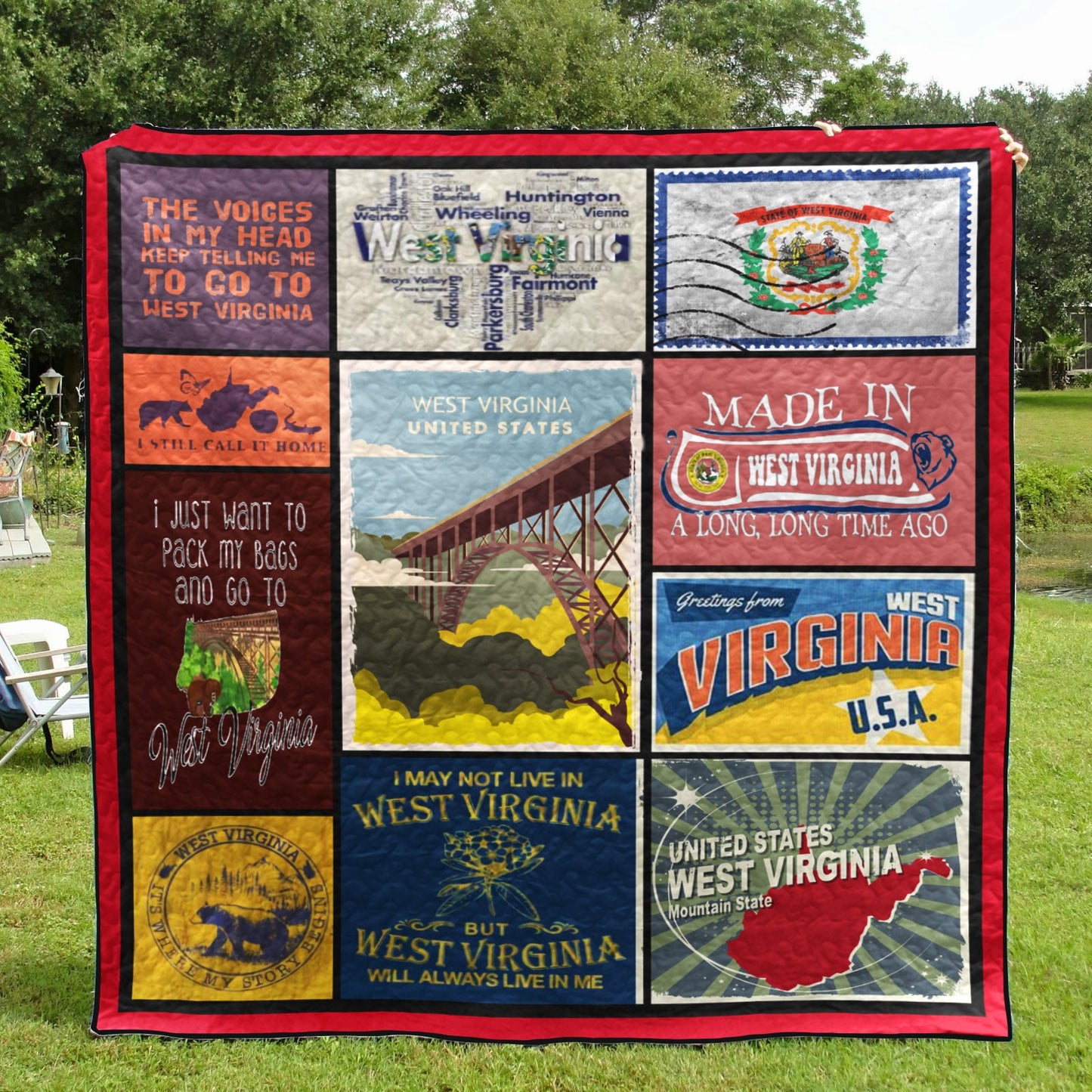 West Virginia CL14100541MDQ Quilt Blanket