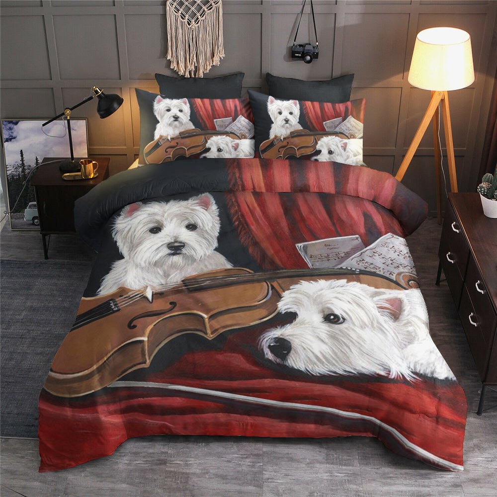 West Highland White Terrier Violin HM140995T Bedding Sets