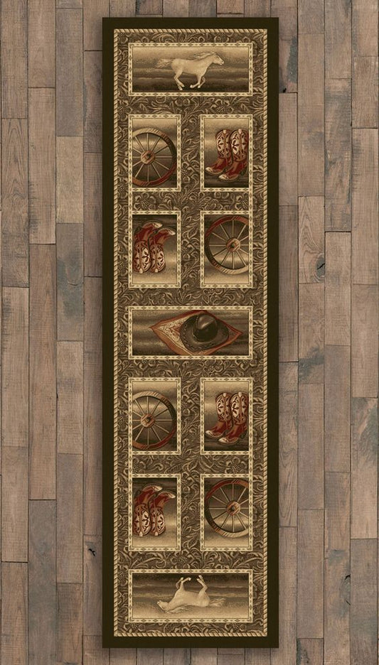 Western Horse CLM051043N Runner Rug
