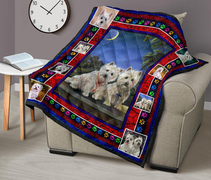 Westie CLA2910547Q Quilt Blanket