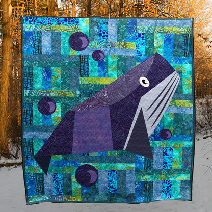 Whale BL270639 Quilt Blanket