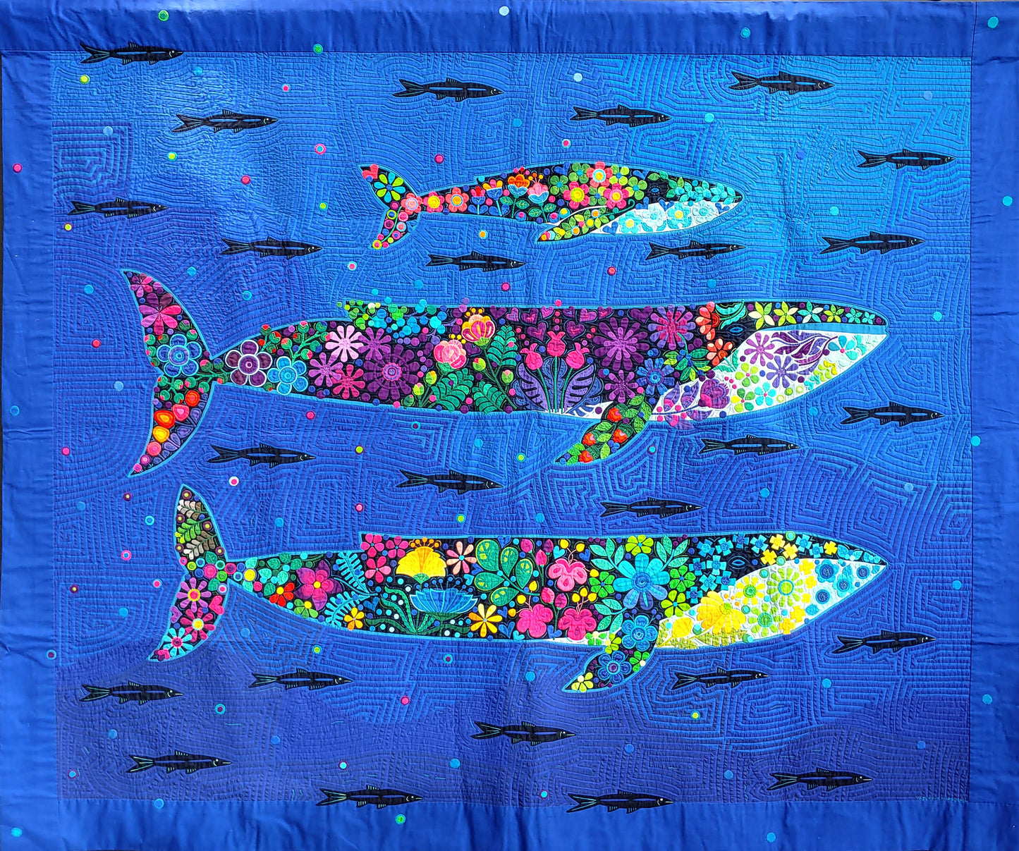 Whales CLA2211820Q Quilt Blanket