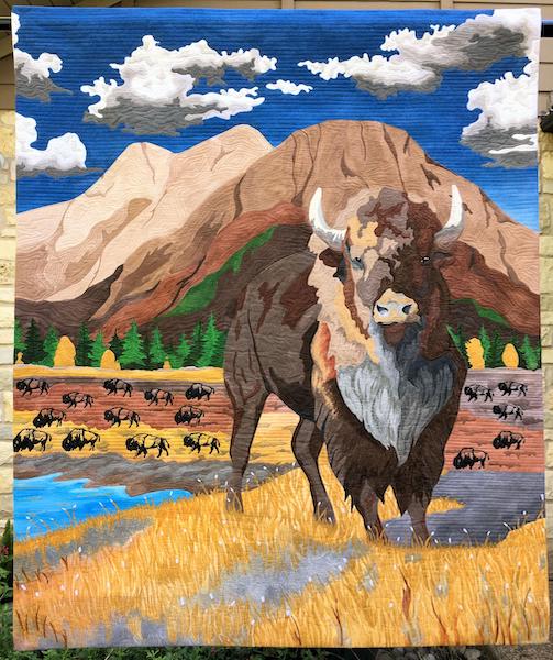 Where The Buffalo Roamed CLA0511939Q Quilt Blanket