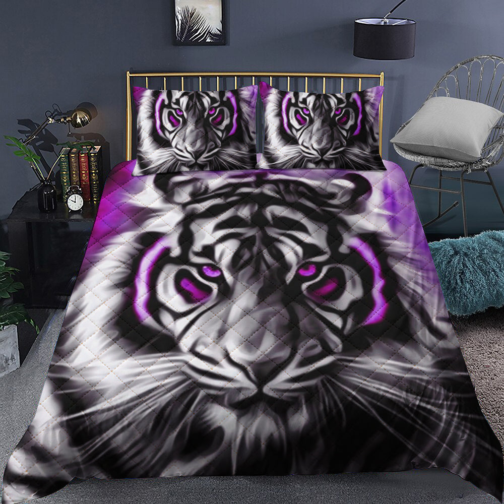 White Tiger Quilt Bedding Set TL021003