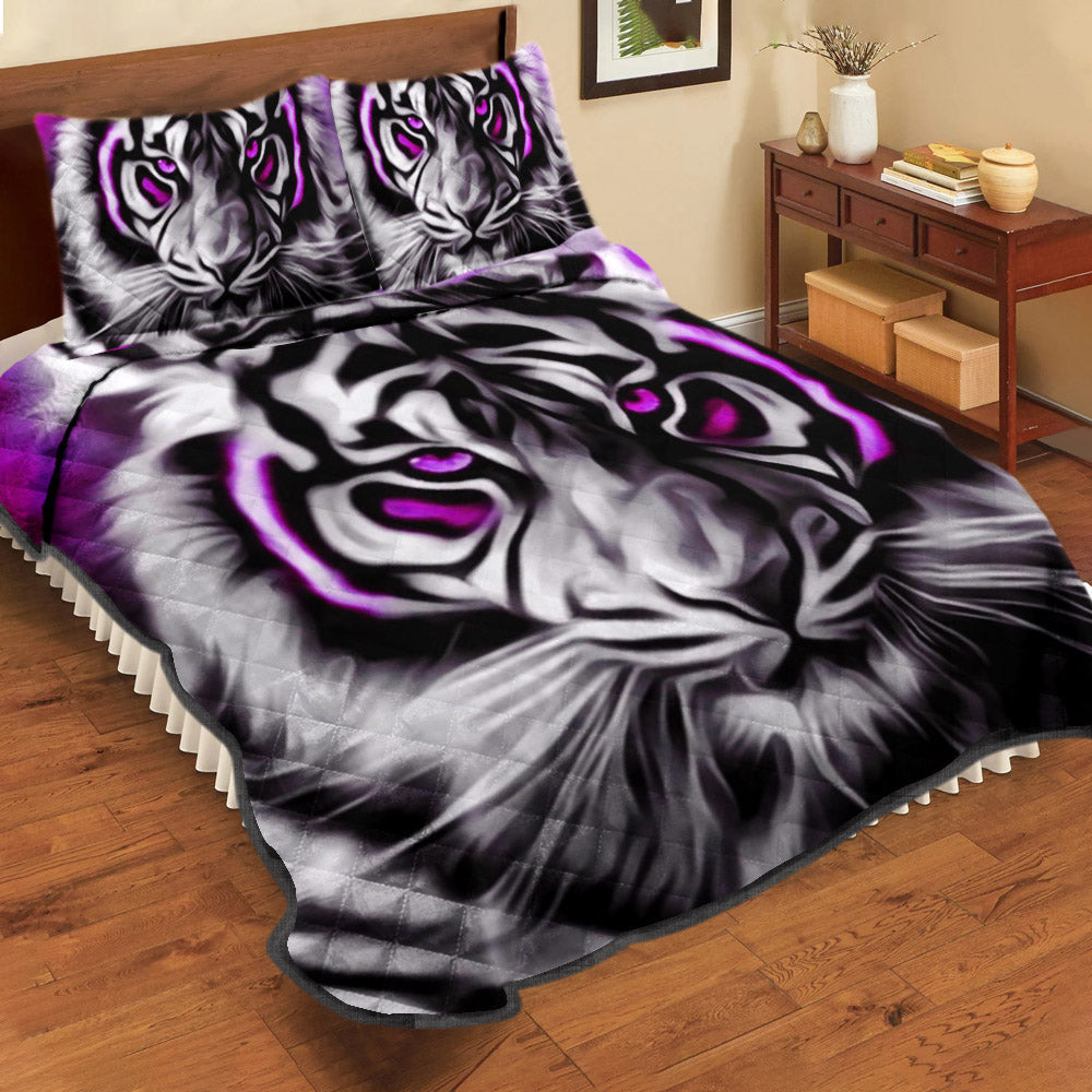 White Tiger Quilt Bedding Set TL021003