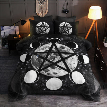 Wicca Pentagram Moon CLM1511489B Bedding Sets