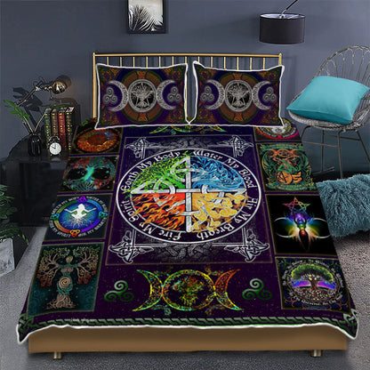 Wiccan Witch Pagan Quilt Bedding Set CLH0809009