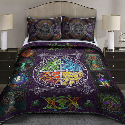 Wiccan Witch Pagan Quilt Bedding Set CLH0809009