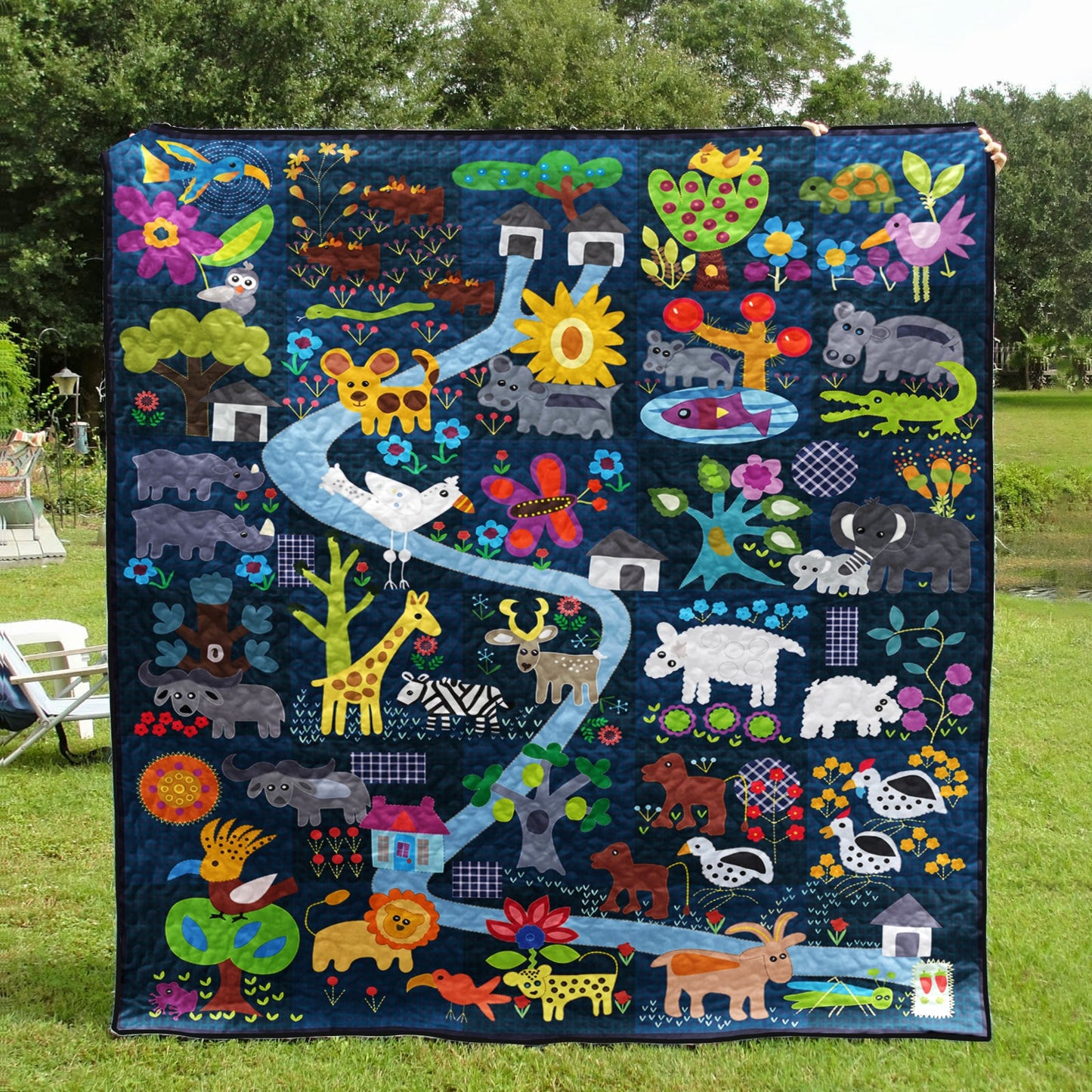 Wild Animals CLA250688 Quilt Blanket