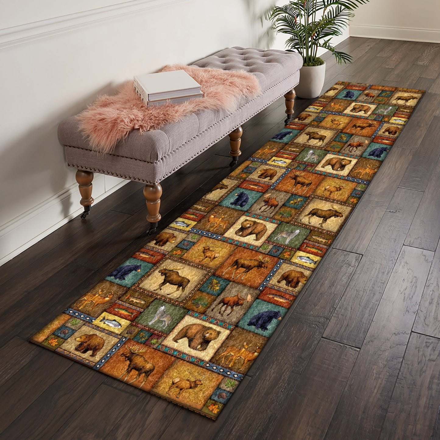 Wildlife Bear TN270927N Runner Rug