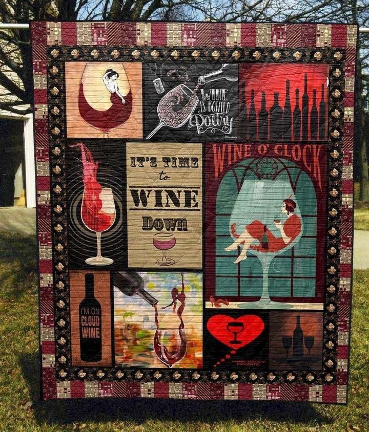 Wine Lady PK220522 Quilt Blanket