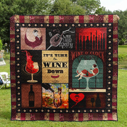 Wine Lady PK220522 Quilt Blanket