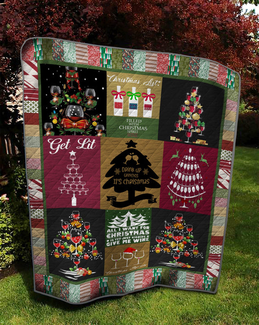 Wine TD10111505 Quilt Blanket