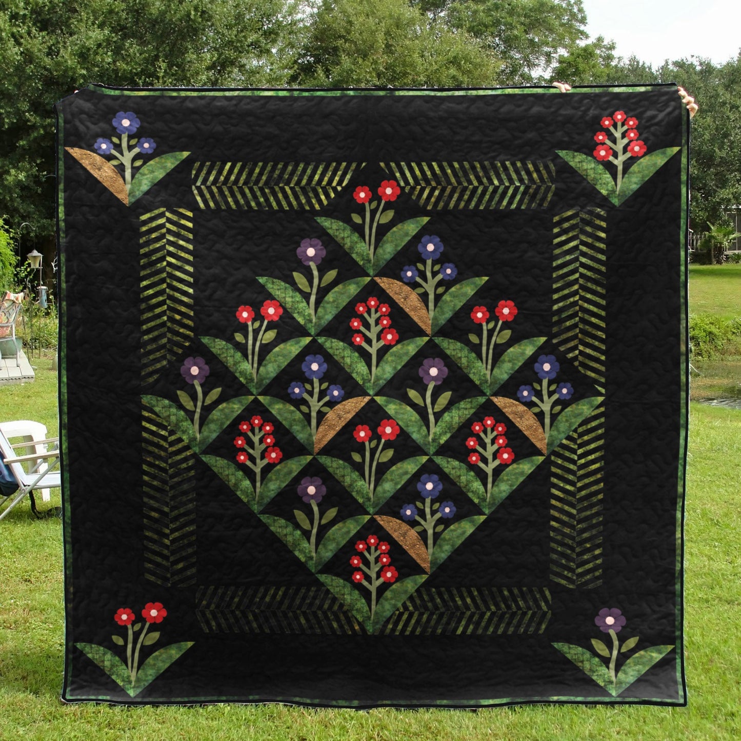 Winter Botanical CLT1610130H Quilt Blanket