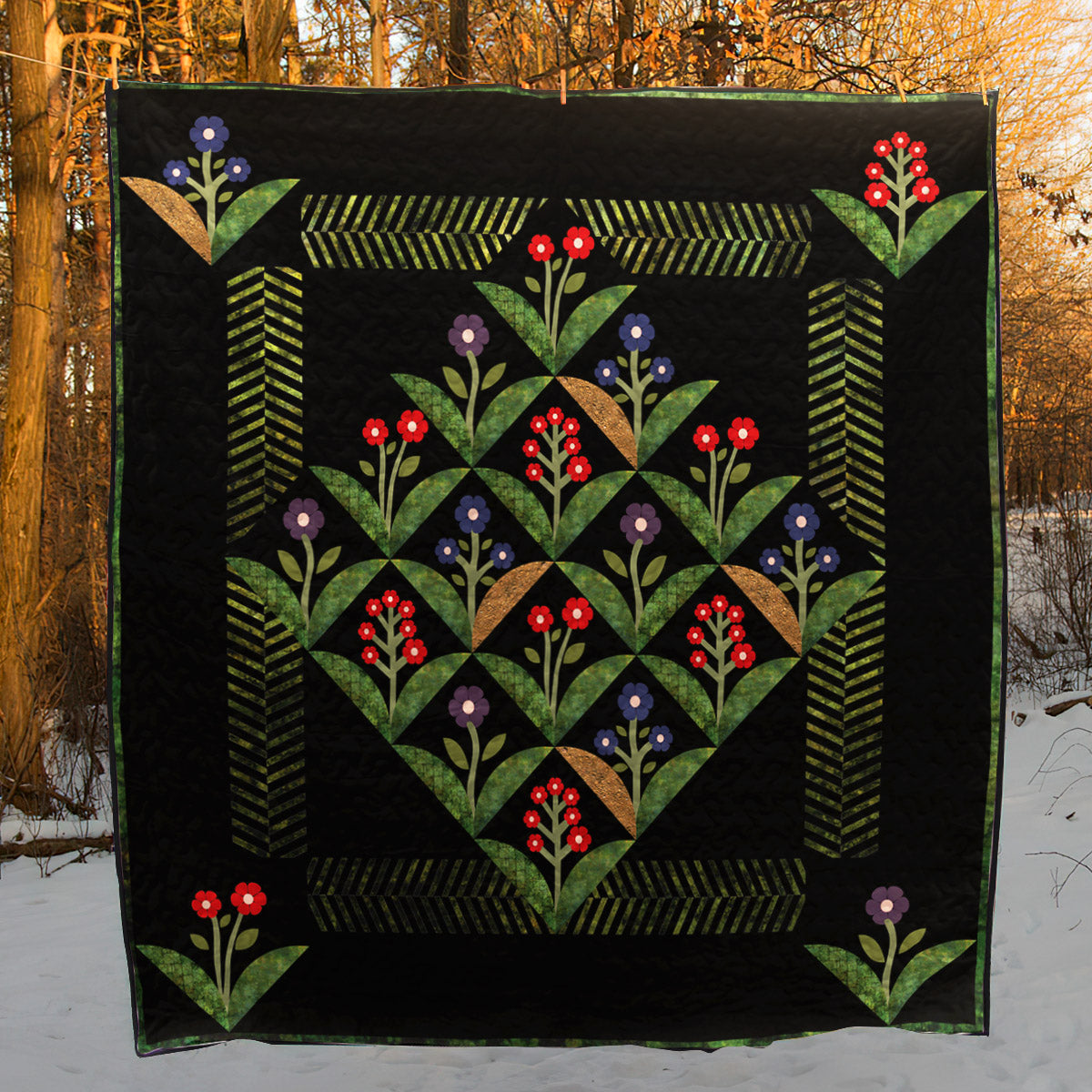 Winter Botanical TD19110013 Quilt Blanket