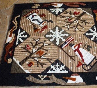 Winter Snowman CLT0811269H Quilt Blanket