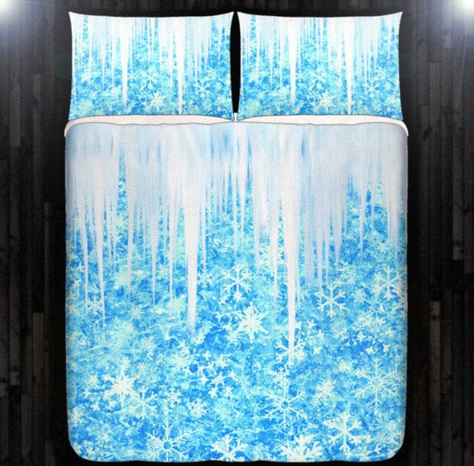 Winter Frozen Icicles Snowflake CLH1010418B Bedding Sets