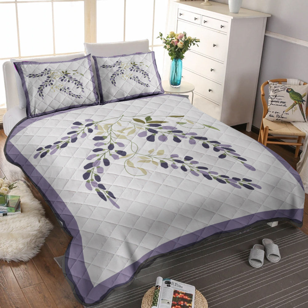 Wisteria Garden CLA0510483B Quilt Bedding Set