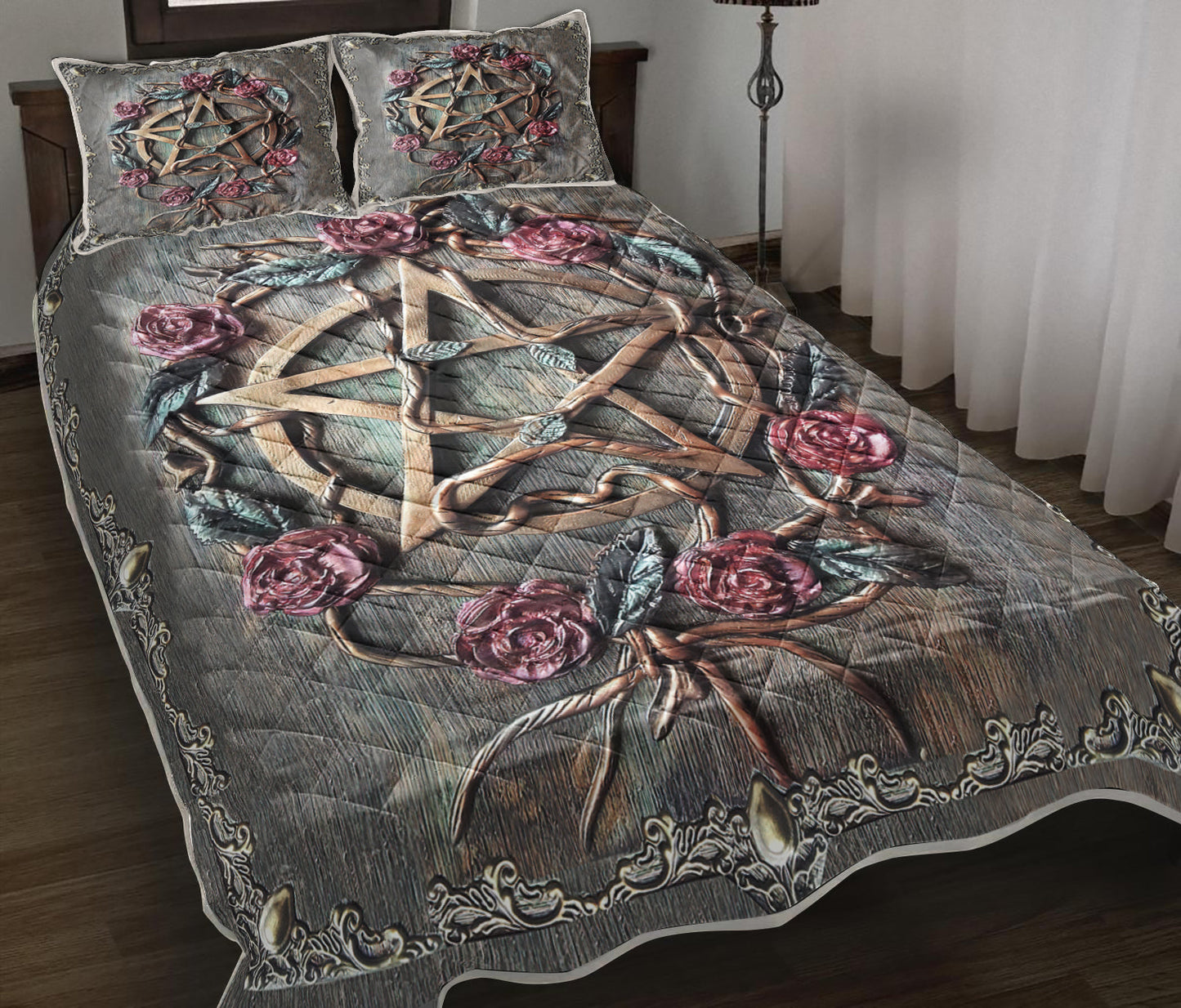 Witch Pentacle Quilt Bedding Set TL130903