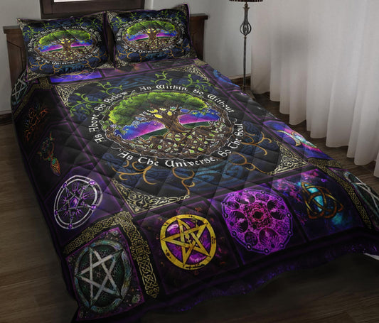 Witch Tree Of Life Quilt Bedding Set ND100909